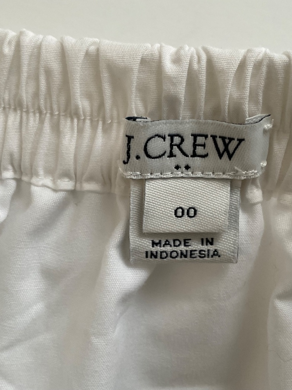 J.CREW Layered Ruffle Mini Skirt Sz 00 White Pull-On Clean Girl Romantic Boho - Picture 3 of 11